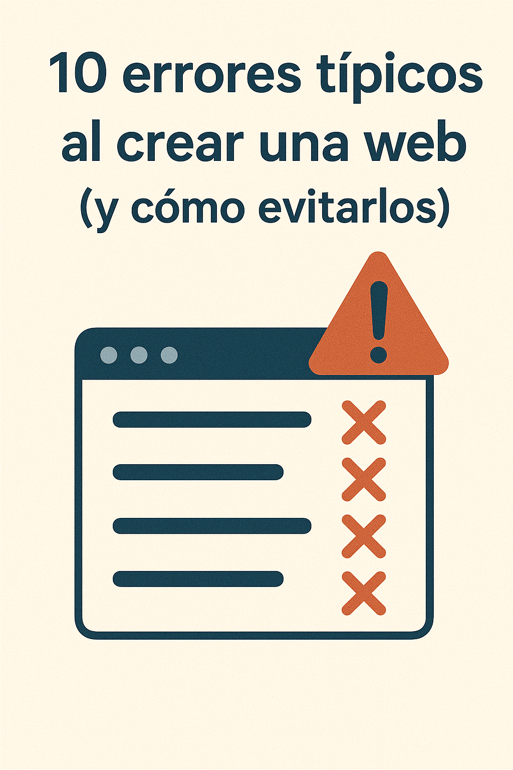 Errores habituales al crear una página web